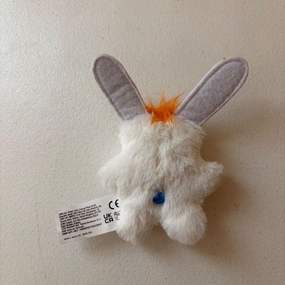 Fuggler Rabid Rabbit Plush Stuffed Toy Mini 5" White Mini Fuggs - Picture 5 of 7